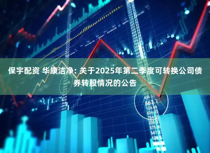 保宇配资 华康洁净: 关于2025年第二季度可转换公司债券转股情况的公告